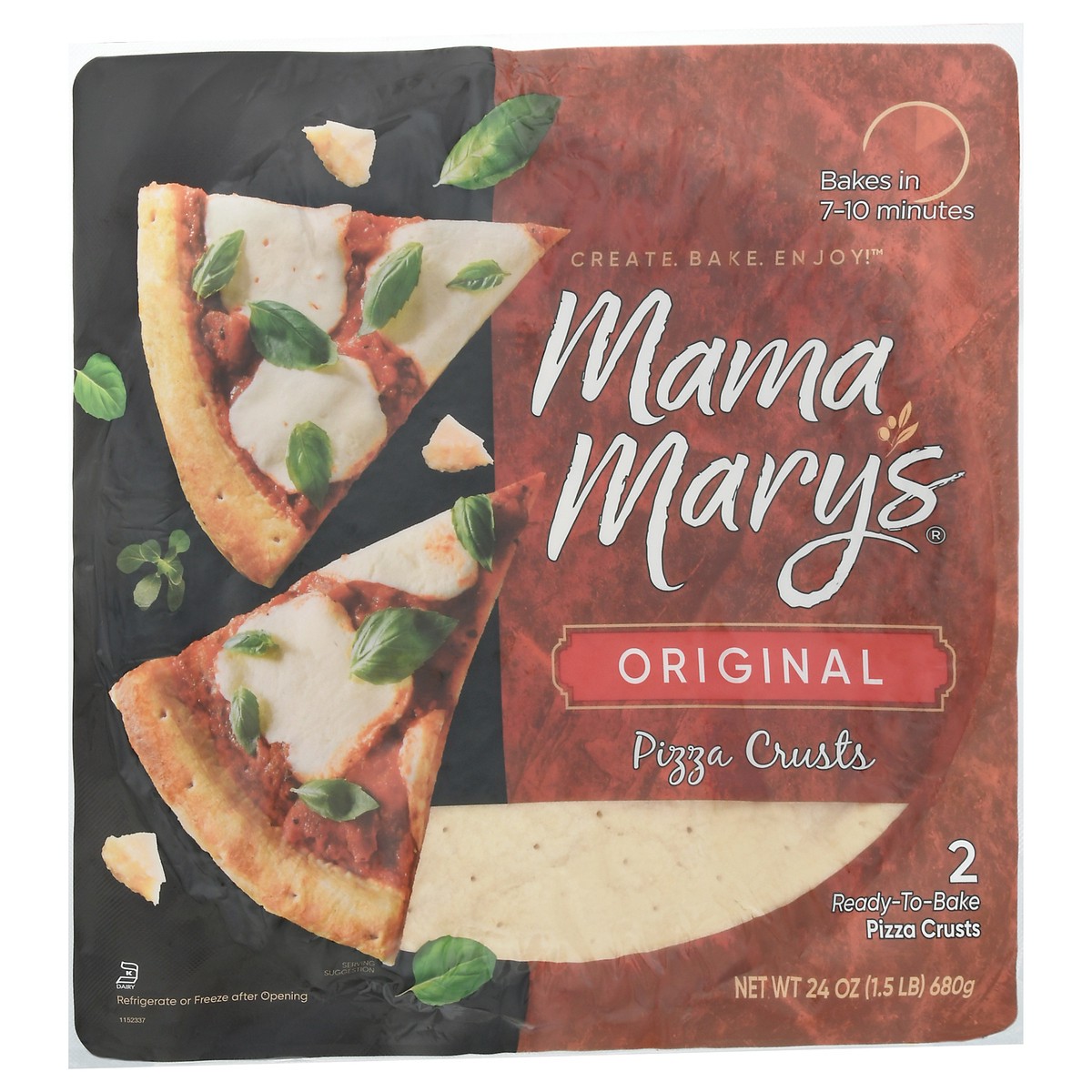 slide 6 of 12, Mama Mary's Ready-to-Bake Original Pizza Crusts 2 ea, 2 ct