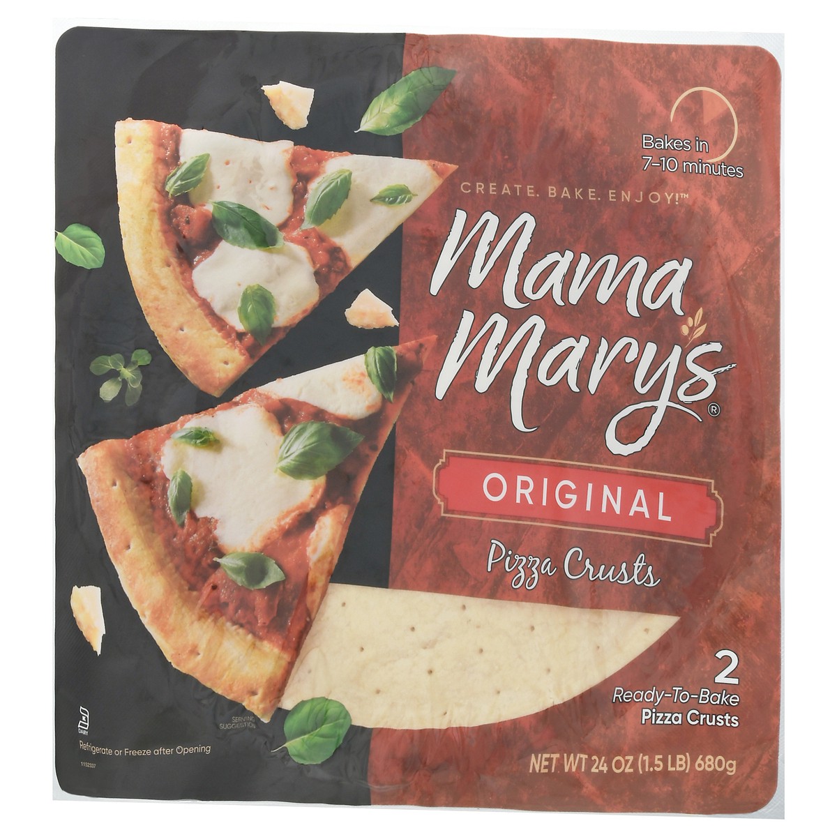 slide 8 of 12, Mama Mary's Ready-to-Bake Original Pizza Crusts 2 ea, 2 ct