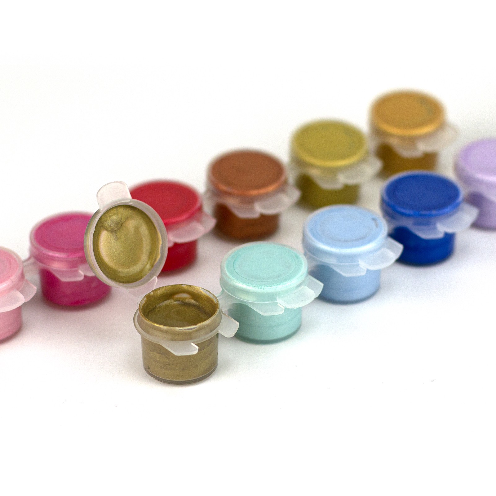 slide 5 of 5, Metallic Acrylic Paint Pot Set By Craft Smart, 2 fl oz