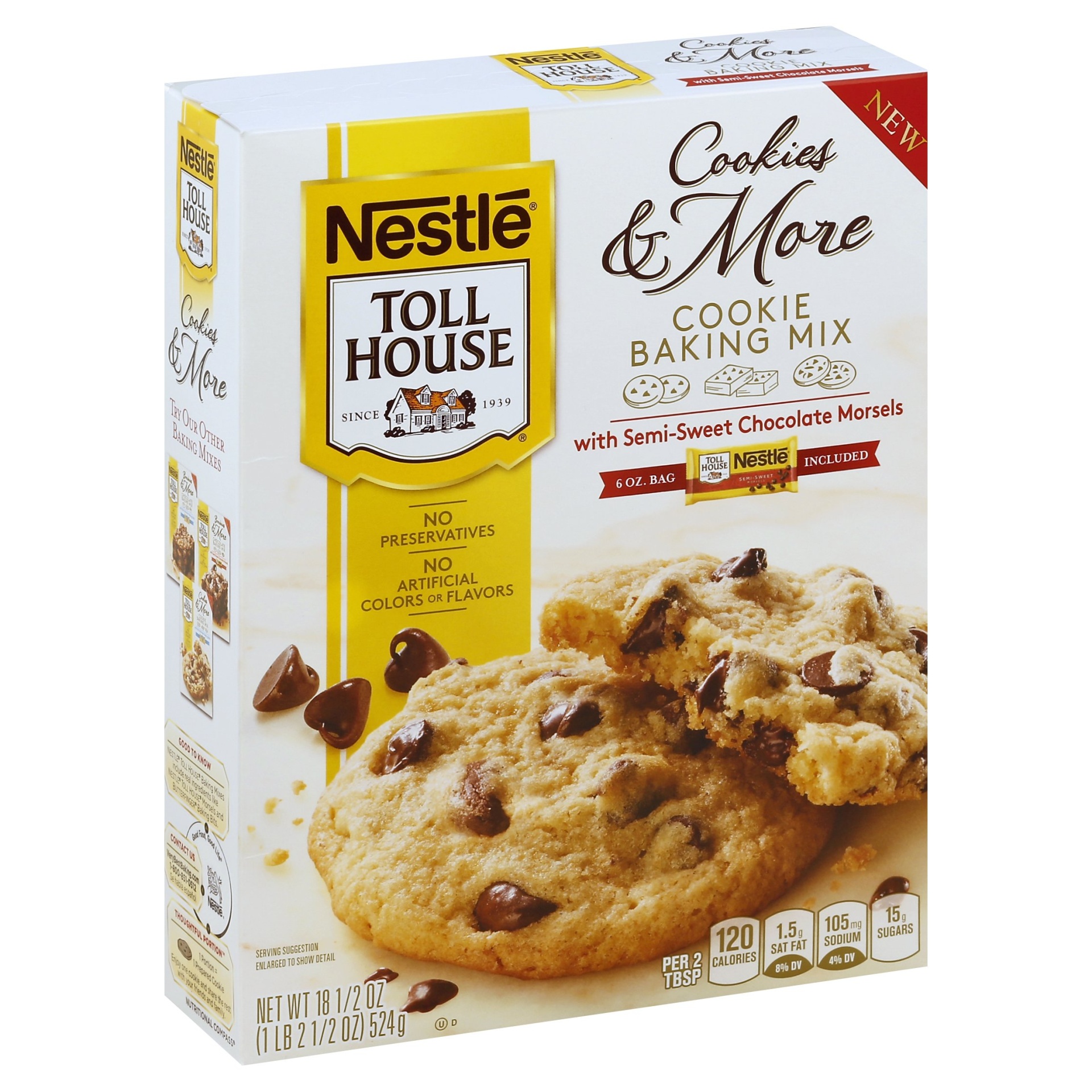 slide 1 of 1, Nestlé Toll House Cookies And More Cookie Baking Mix, 18.5 oz