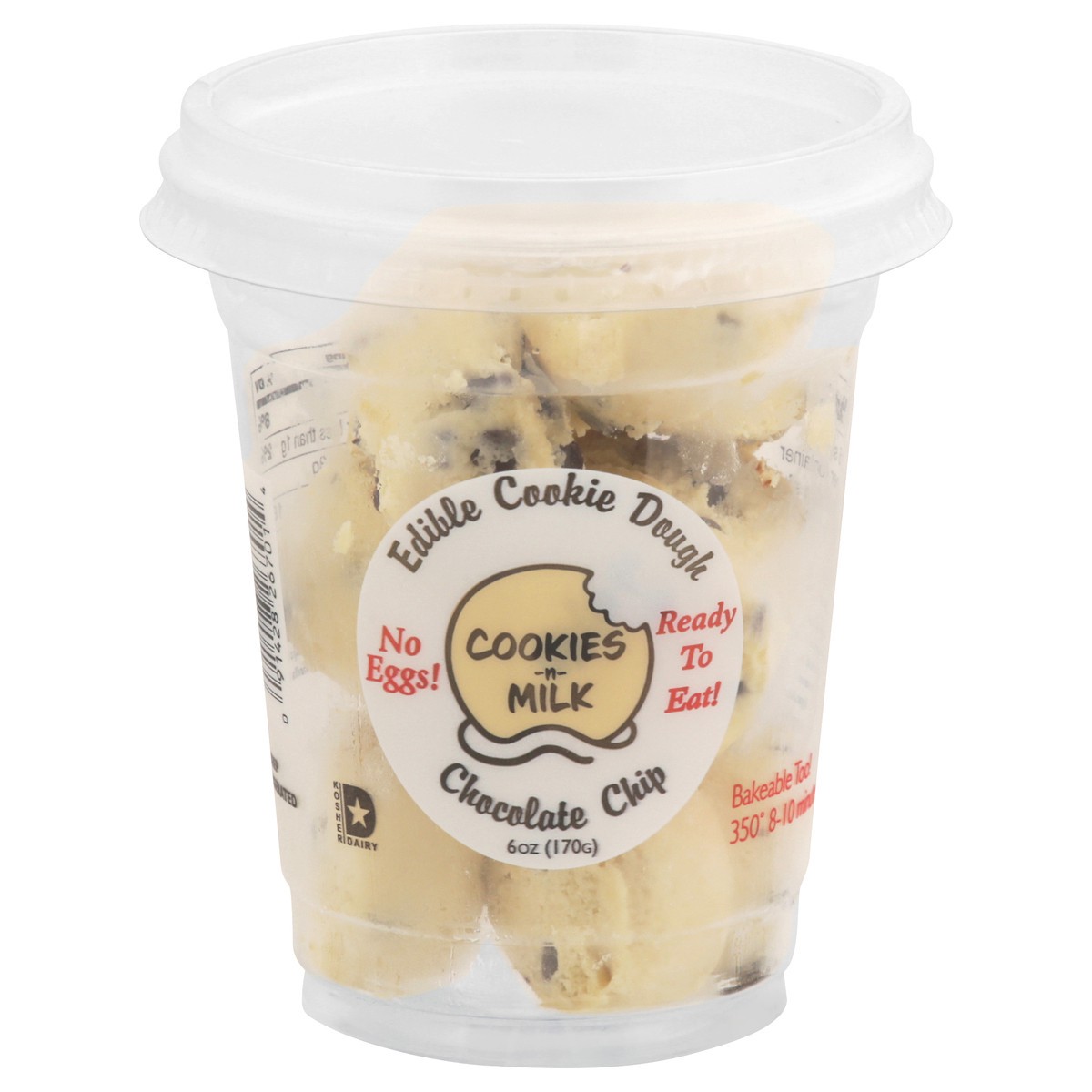 slide 1 of 14, Cookies-n-Milk Edible Chocolate Chip Cookie Dough 6 oz, 6 oz