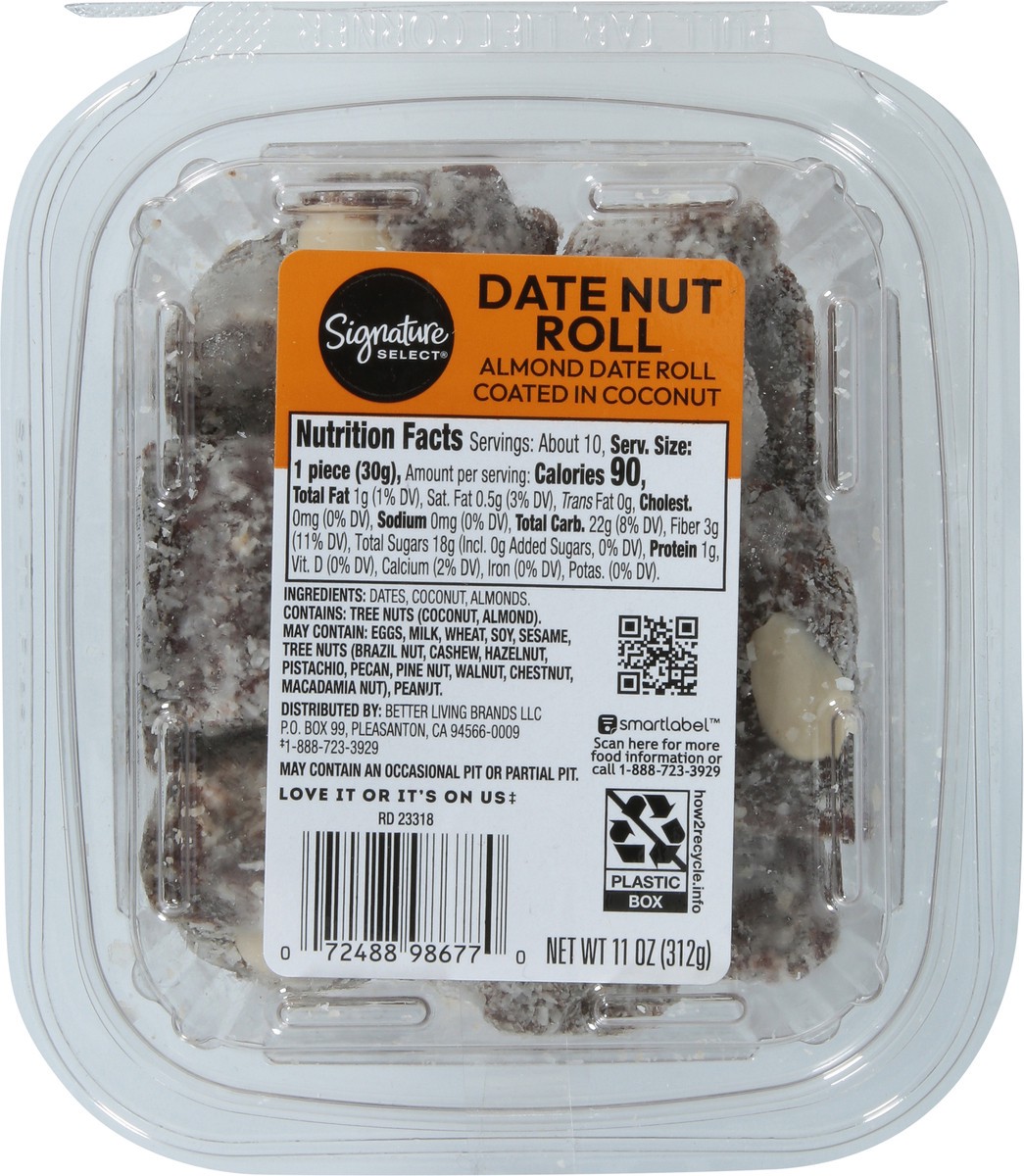 slide 2 of 12, Date Nut Roll - 11 Oz, 11 oz