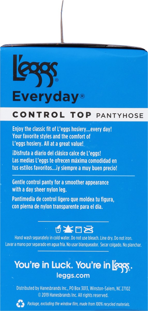 slide 7 of 9, L'eggs Everyday Extra Value Q Suntan Sheer Toe Control Top Pantyhose 3 ea, 3 ct