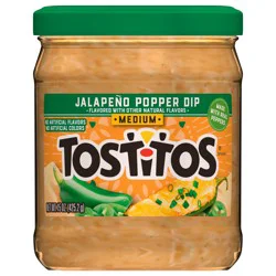 Tostitos Tortilla Chips Jalapeno Popper Dip, 15 Oz