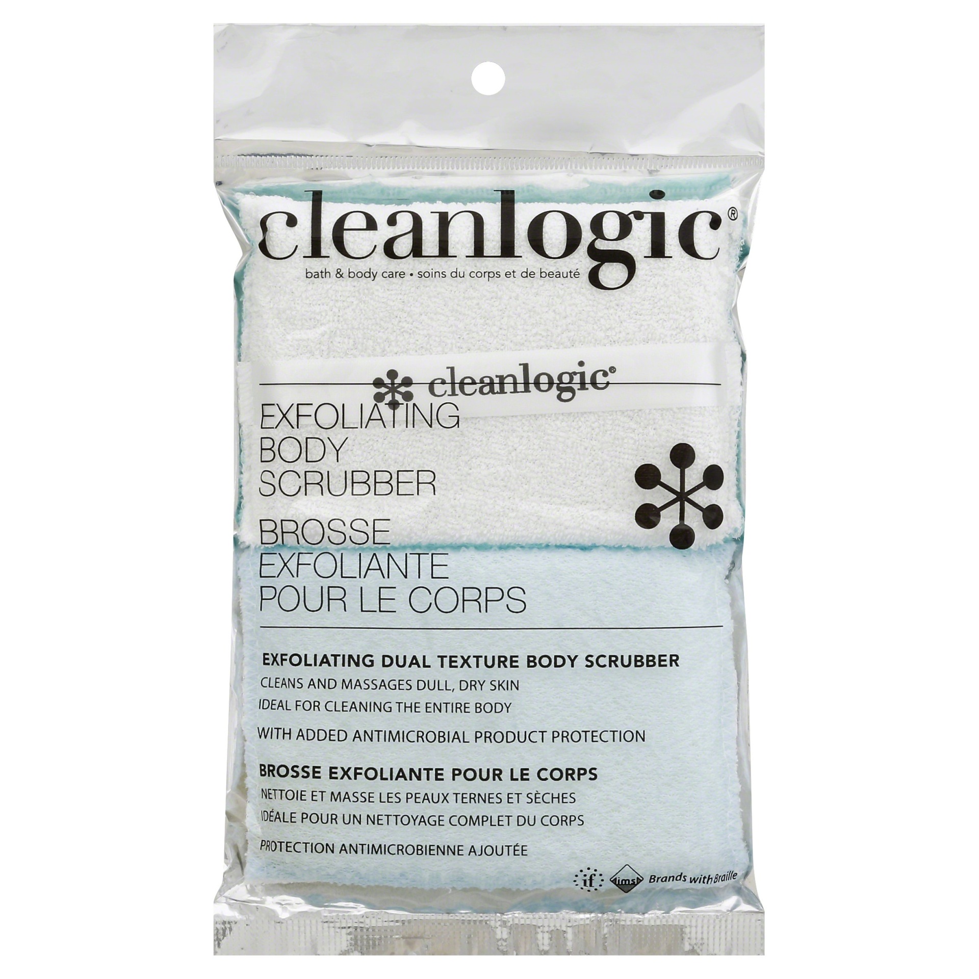 slide 1 of 3, cleanlogic Body Scrubber 1 ea, 1 ct