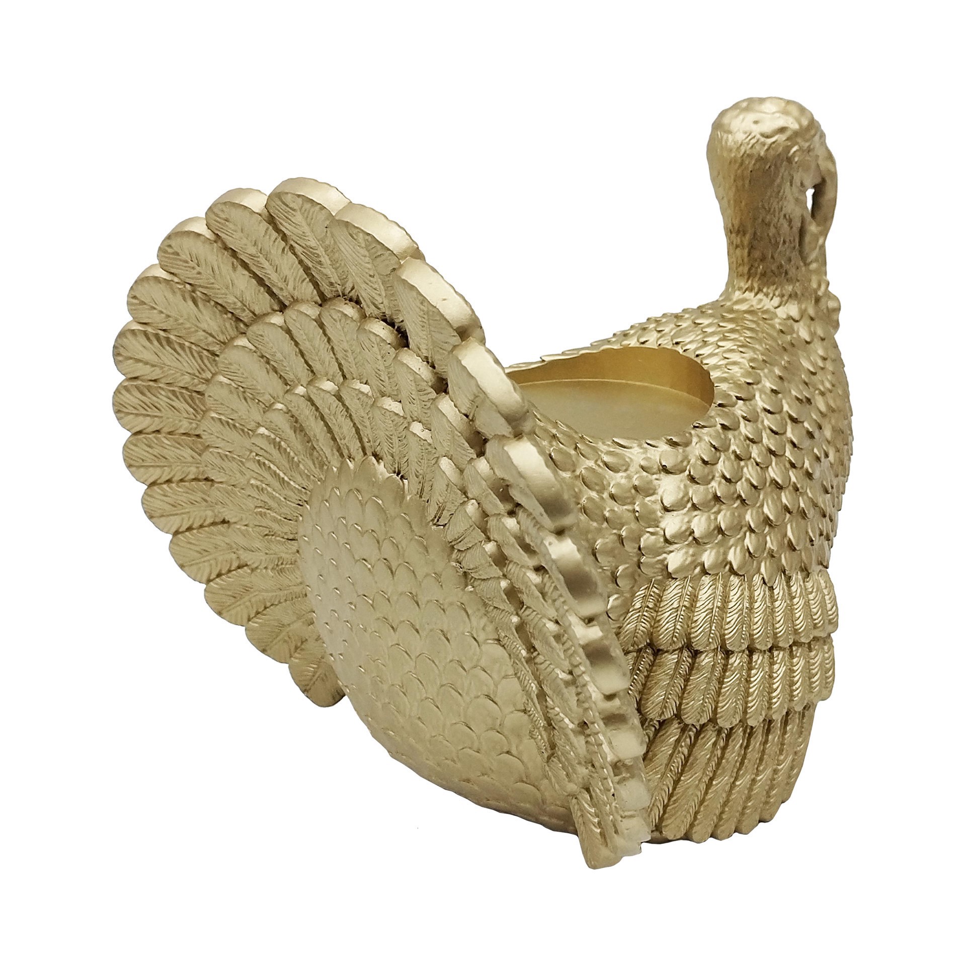 slide 2 of 2, 8.75" Turkey Pillar Candle Holder By Ashland, 8.75 in x 8.5 in x 7.75 in