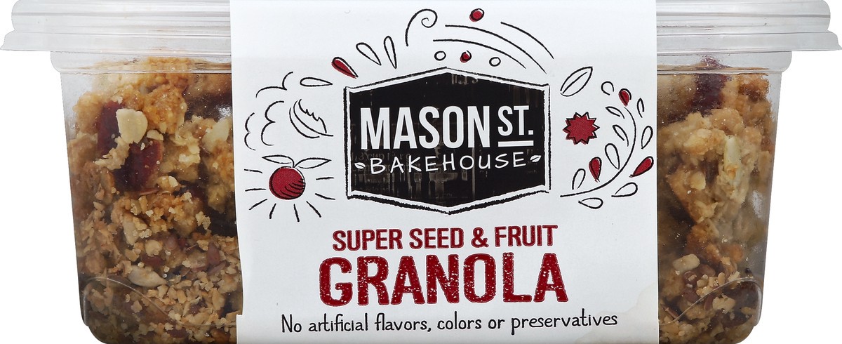 slide 3 of 4, Mason St. Bakehouse Super Seed & Fruit Granola, 10.5 oz