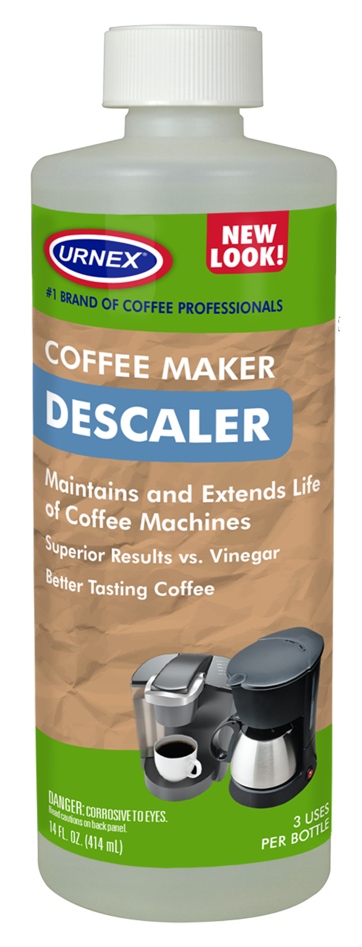 slide 1 of 5, Urnex Coffee Maker Descaler, 1 ct