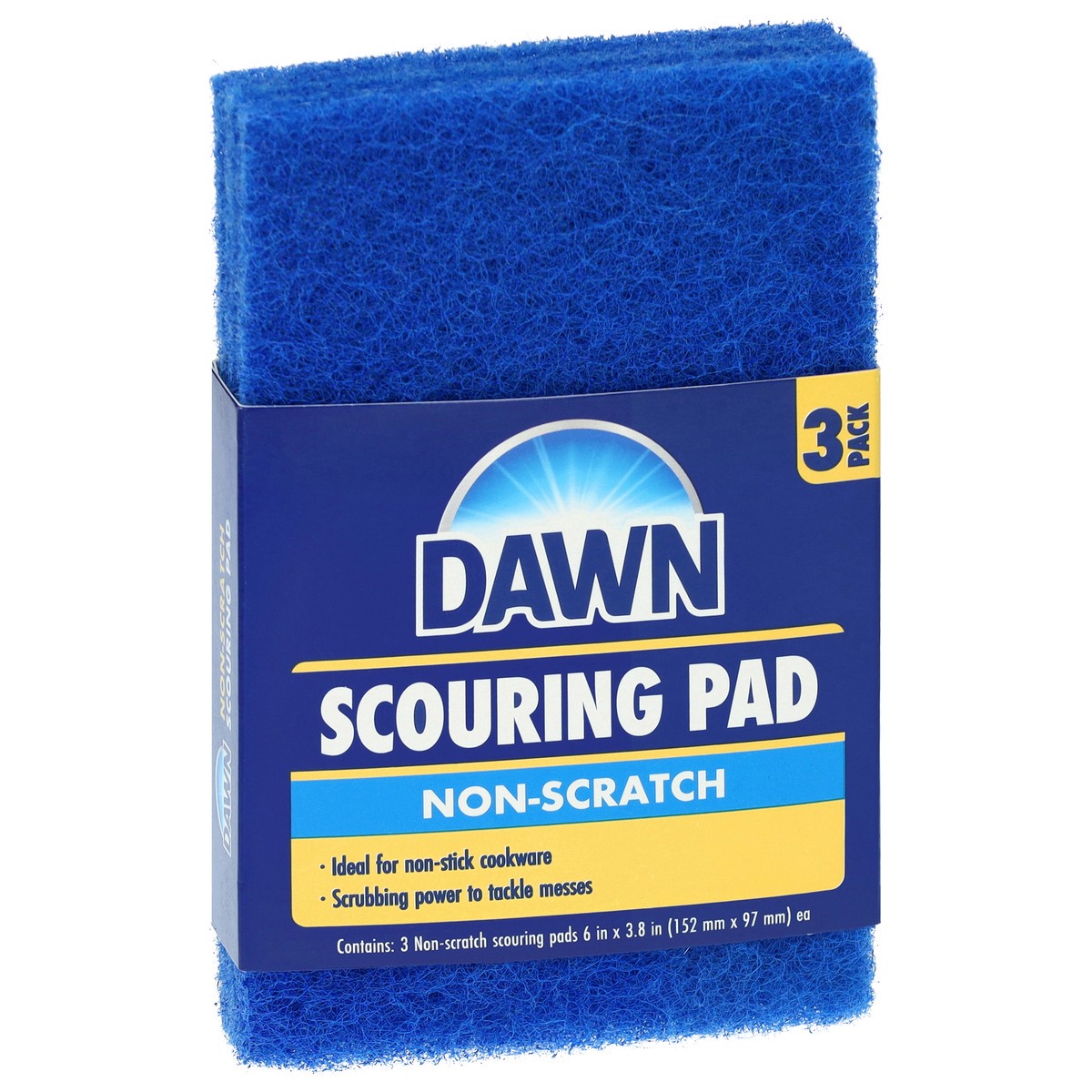 slide 2 of 4, Dawn Non-Scratch Scouring Pad, 3 ct