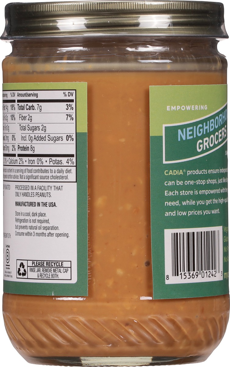 slide 7 of 9, Cadia Crunchy Organic Peanut Butter 16 oz, 16 oz