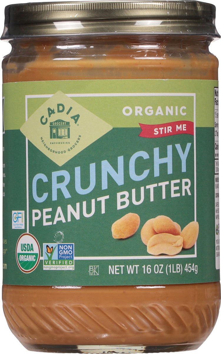 slide 8 of 9, Cadia Crunchy Organic Peanut Butter 16 oz, 16 oz