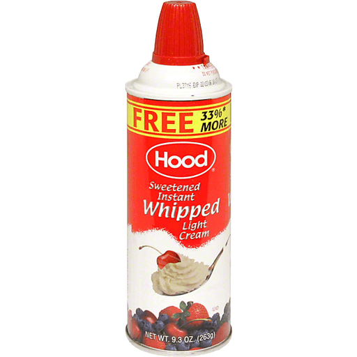 slide 1 of 1, Hood Sweetened Instant Whipped Light Cream, 9.3 oz