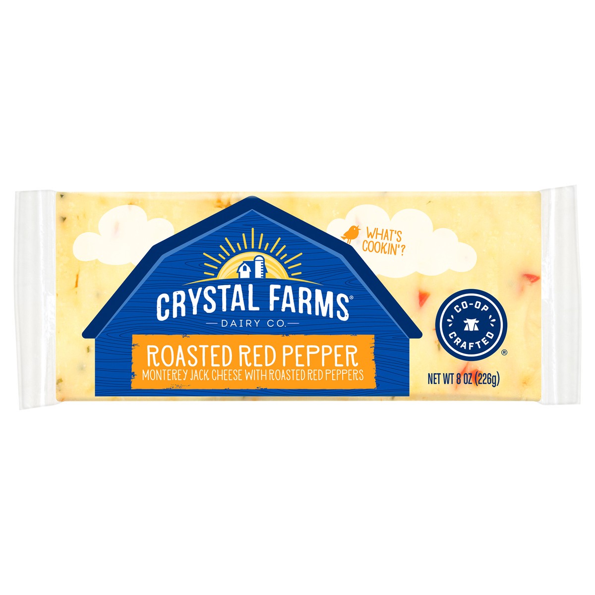 slide 2 of 6, Crystal Farms Monterey Jack with Roasted Red Pepper, 8 oz