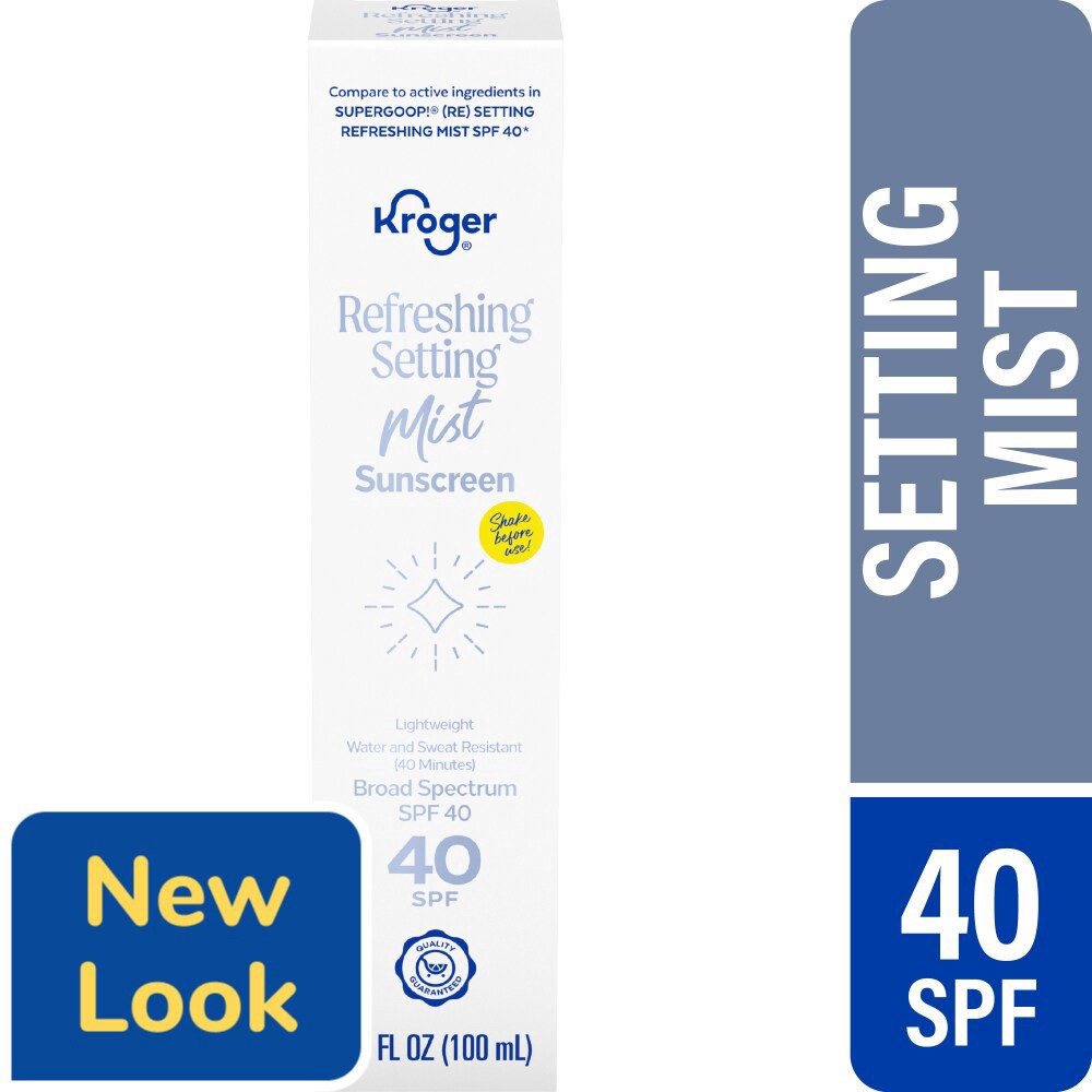 slide 1 of 6, Kroger® Refreshing Setting Spray SPF 40, 3.4 fl oz