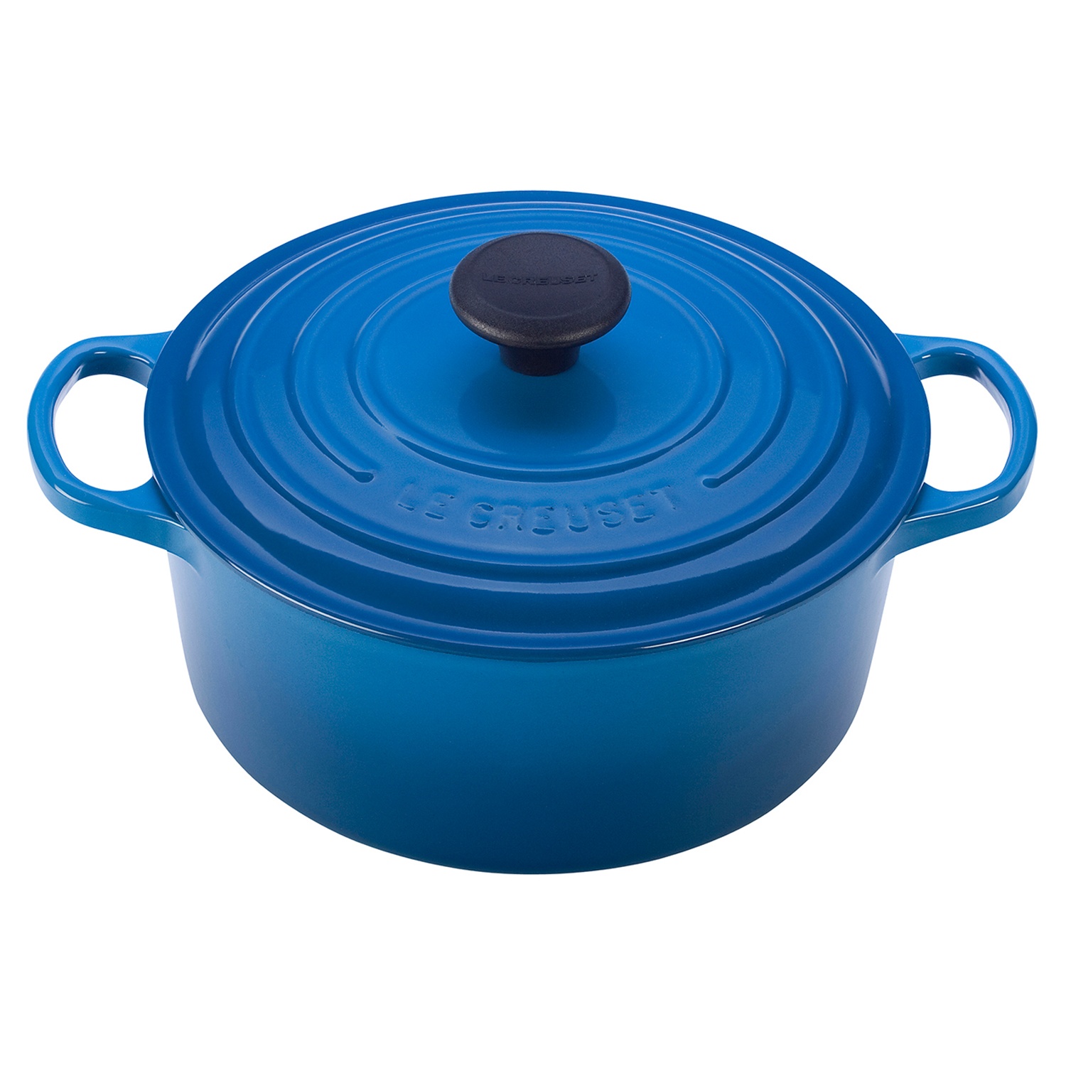 slide 1 of 1, Le Creuset Signature Round Dutch Oven, Marseille, 4.5 qt