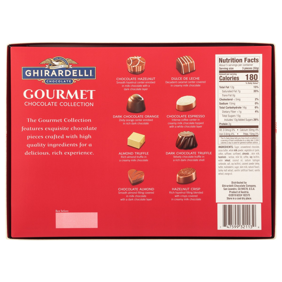 slide 12 of 13, Ghirardelli Gourmet Chocolate Collection 16 ea, 16 ct