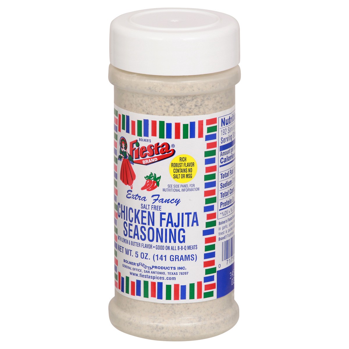 slide 8 of 11, Fiesta Extra Fancy Salt Free Chicken Fajita Seasoning 5 oz, 5 oz