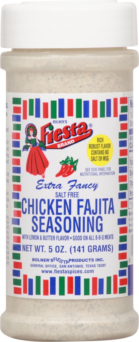 slide 7 of 11, Fiesta Extra Fancy Salt Free Chicken Fajita Seasoning 5 oz, 5 oz