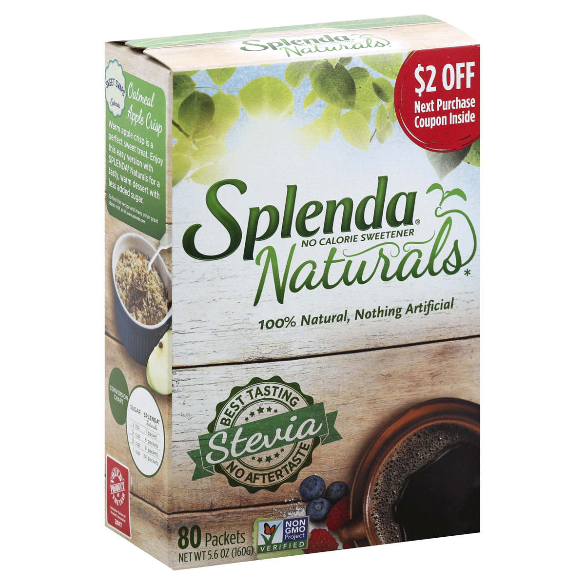 slide 2 of 17, Splenda Stevia Zero Calorie Sweetener 80 ea, 80 ct