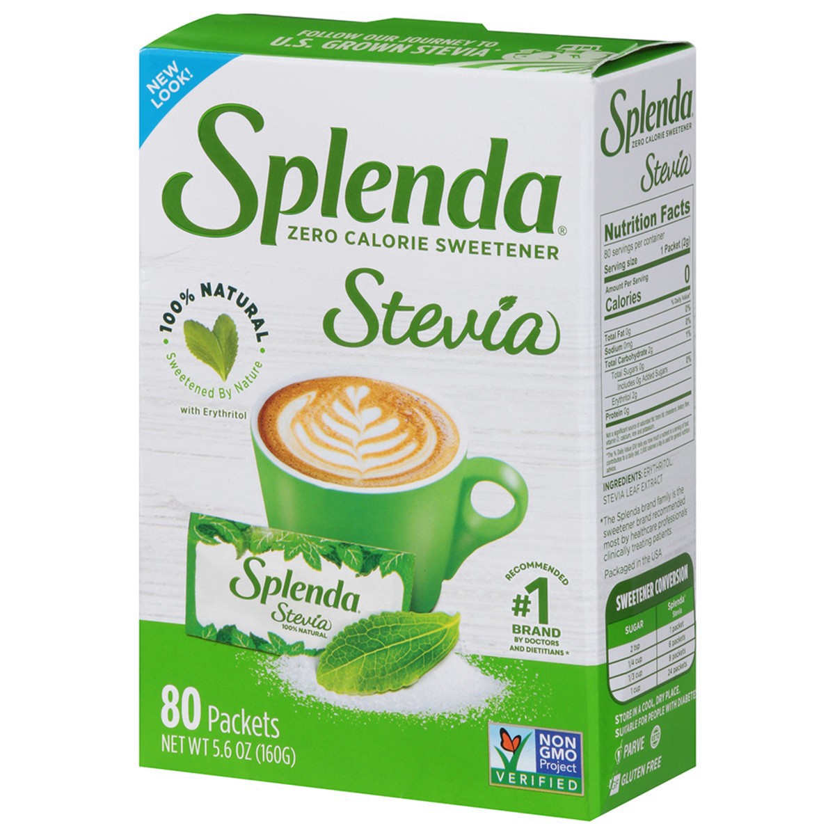 slide 12 of 17, Splenda Stevia Zero Calorie Sweetener 80 ea, 80 ct