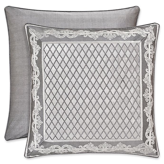 slide 1 of 1, J. Queen New York Bel Air European Pillow Sham - Silver, 1 ct