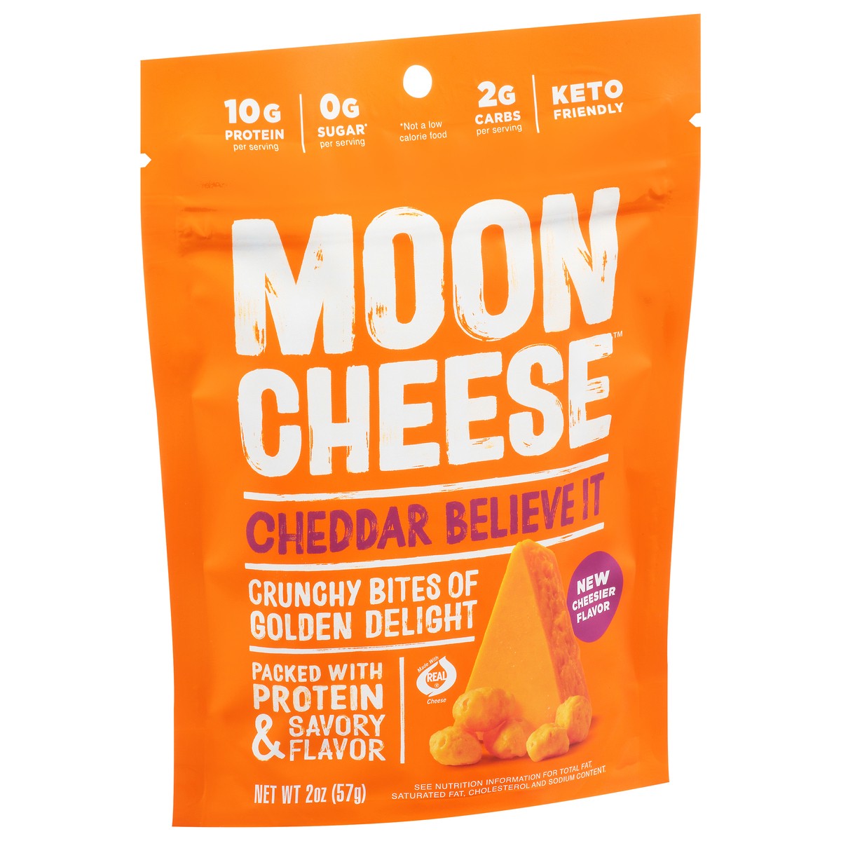 slide 2 of 9, Moon Cheese Cheddar Believe It Cheese Bites 2 oz, 2 oz