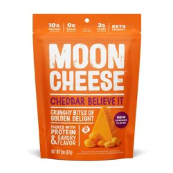 Moon Cheese Cheddar Believe It Cheese Bites 2 oz