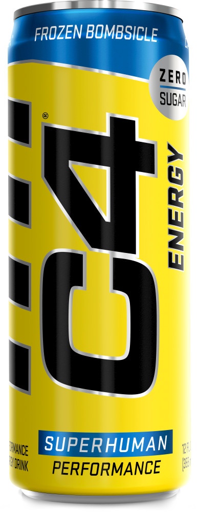 slide 1 of 1, C4 Energy, C4 Energy - Yellow Can, Carbonated, Frozen Bombsicle, 12 oz