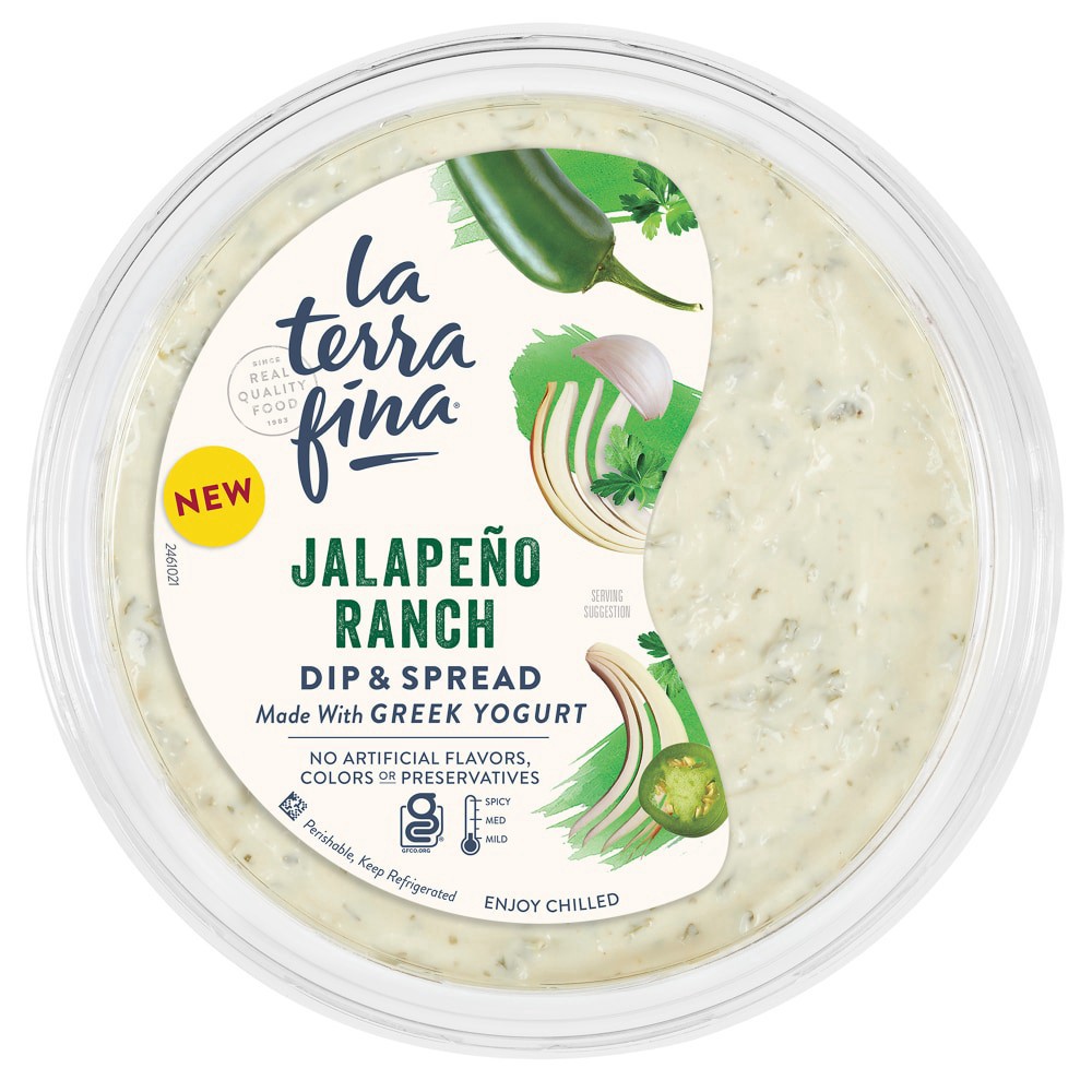 slide 2 of 3, La Terra Fina® Jalapeno Ranch Dip & Spread - 10 oz, 10 oz
