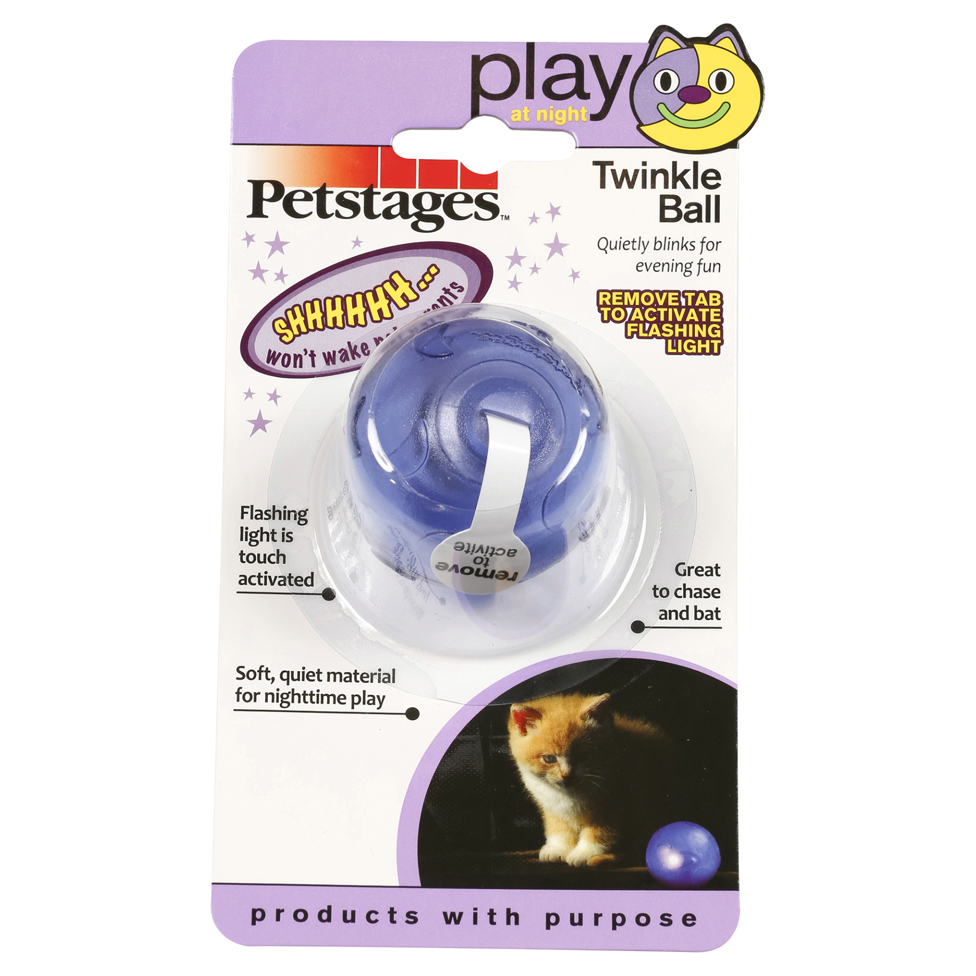 slide 1 of 2, Petstages Twinkle Ball, 1 ct