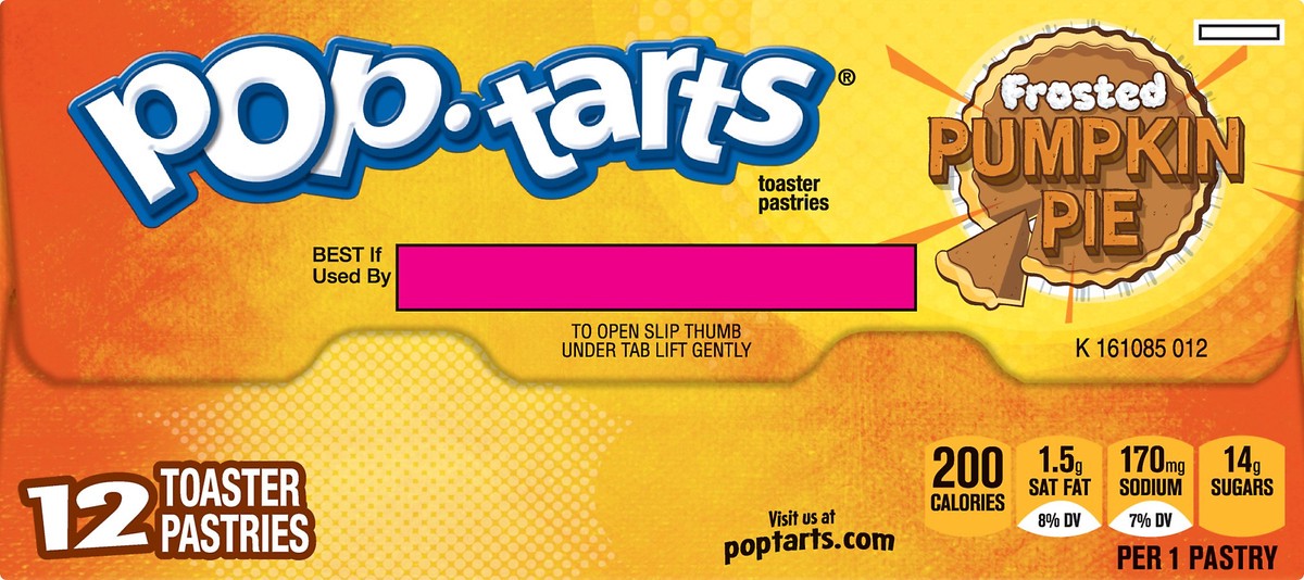 slide 8 of 8, Pop-Tarts Frosted Pumpkin Pie Breakfast Toaster Pastries, 21.1 oz