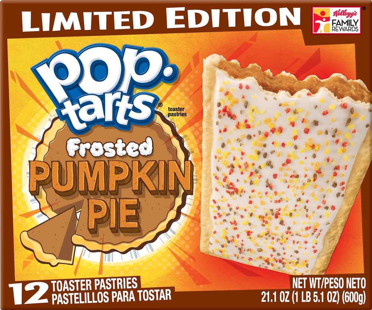 slide 7 of 8, Pop-Tarts Frosted Pumpkin Pie Breakfast Toaster Pastries, 21.1 oz