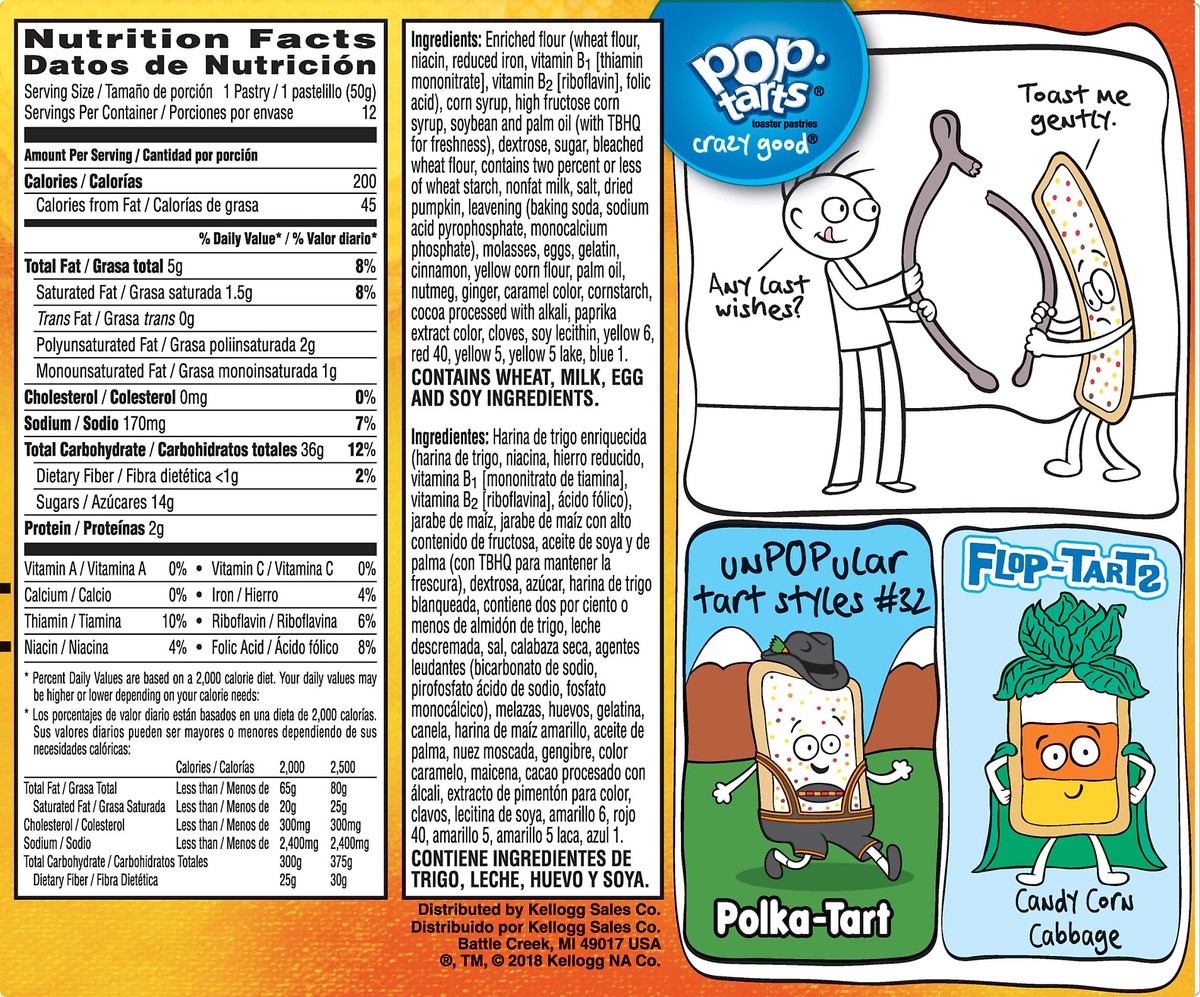 slide 6 of 8, Pop-Tarts Frosted Pumpkin Pie Breakfast Toaster Pastries, 21.1 oz