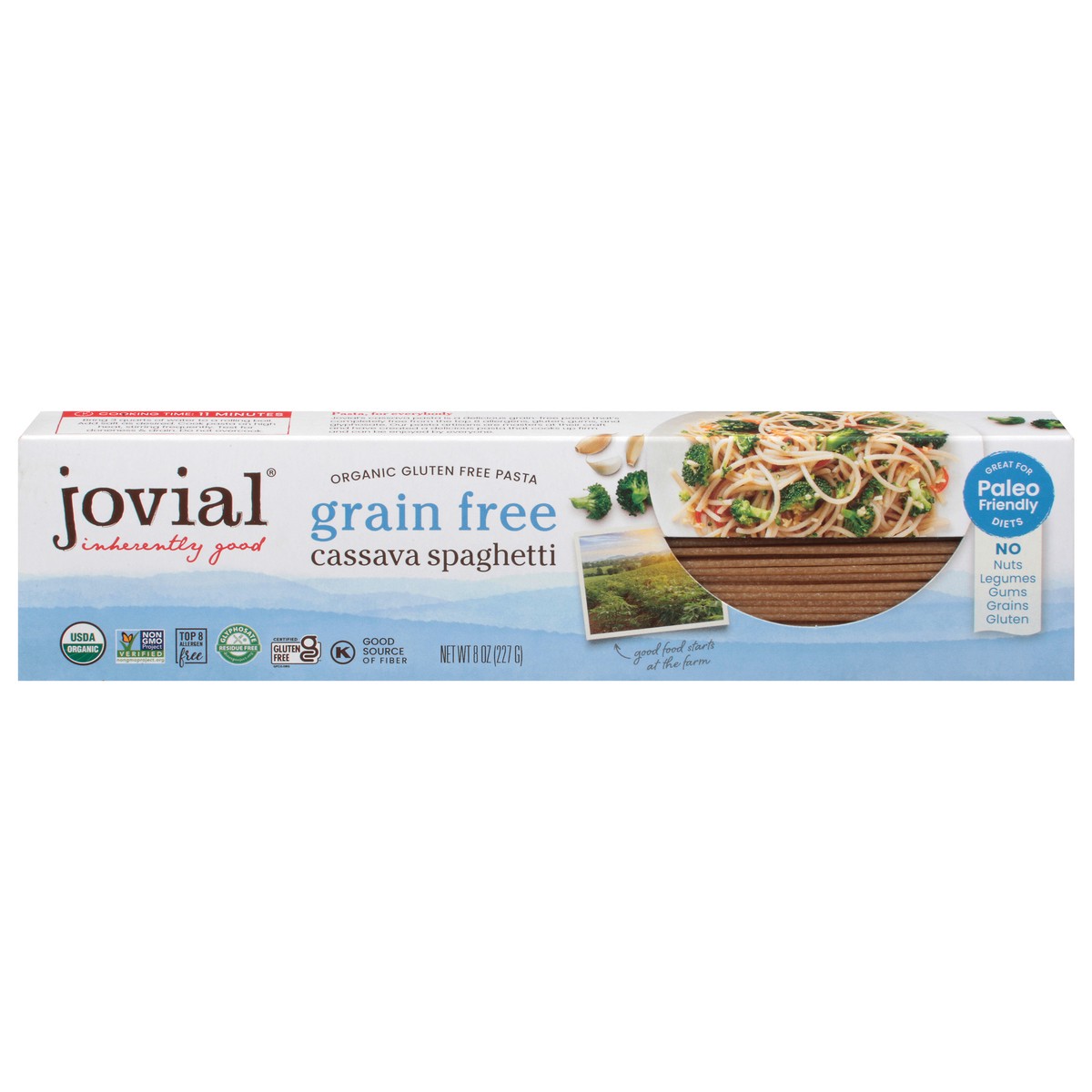 slide 1 of 1, Jovial Organic Grain Free Cassava Spaghetti, 8 oz