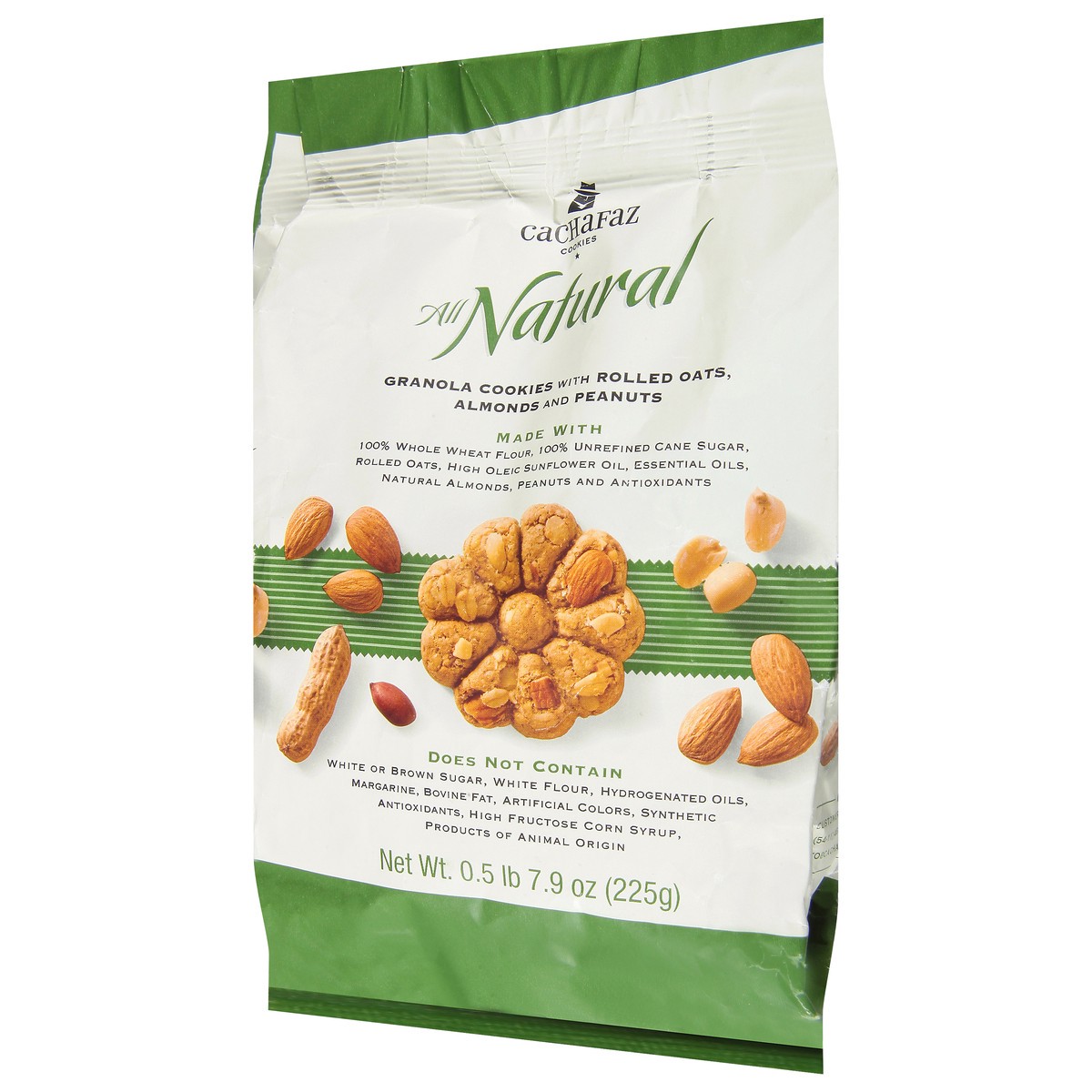 slide 9 of 14, All Natural Granola Cookies with Rolled Oats, Almonds and Peanuts 15.9 oz, 15.9 oz