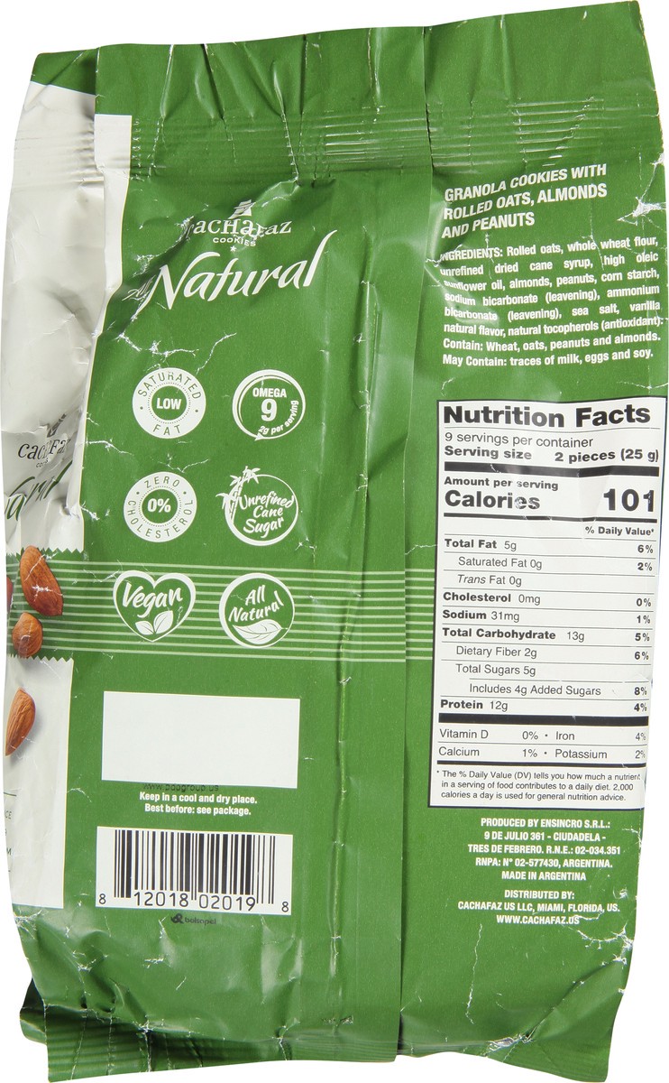 slide 10 of 14, All Natural Granola Cookies with Rolled Oats, Almonds and Peanuts 15.9 oz, 15.9 oz