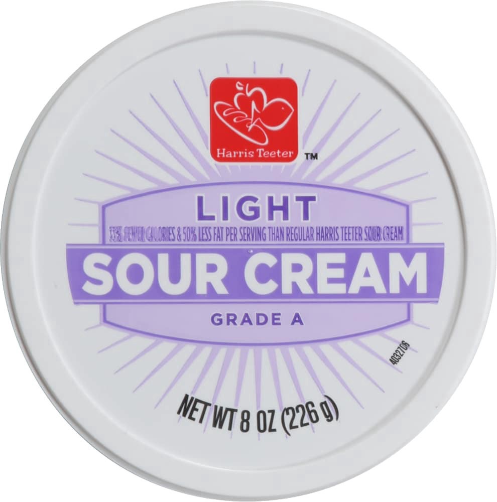 slide 3 of 5, Harris Teeter Light Sour Cream Grade A, 8 oz