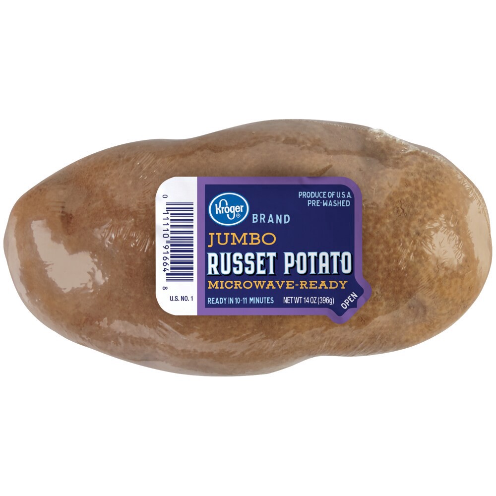 slide 1 of 1, Kroger Microwave-Ready Jumbo Russet Potato, 14 oz