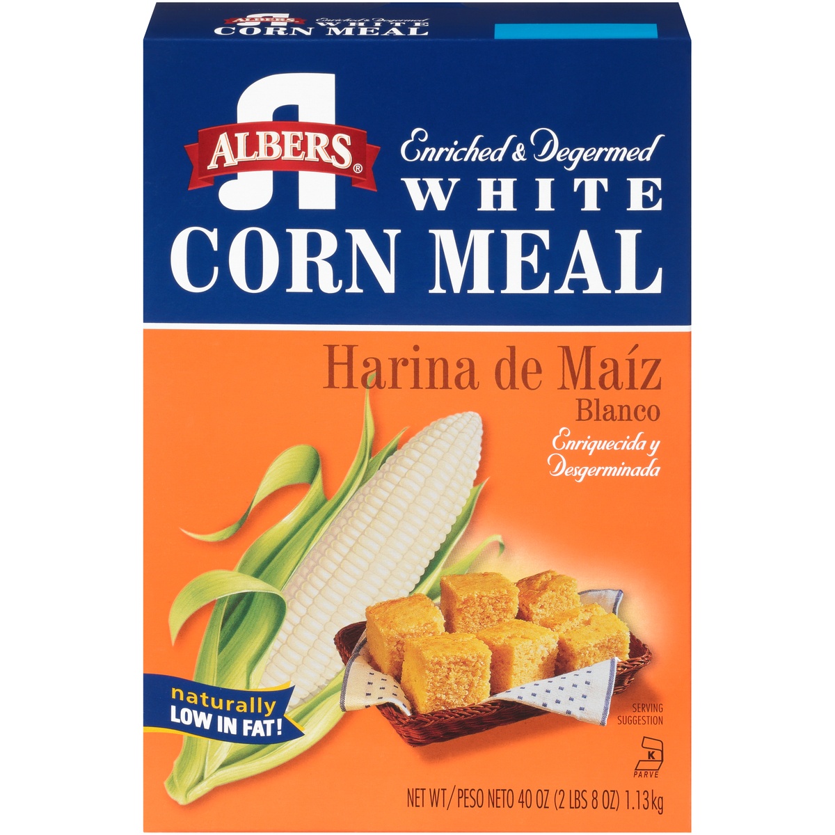 slide 1 of 11, Albers Enriched & Degermed White Corn Meal, 2.5 lb