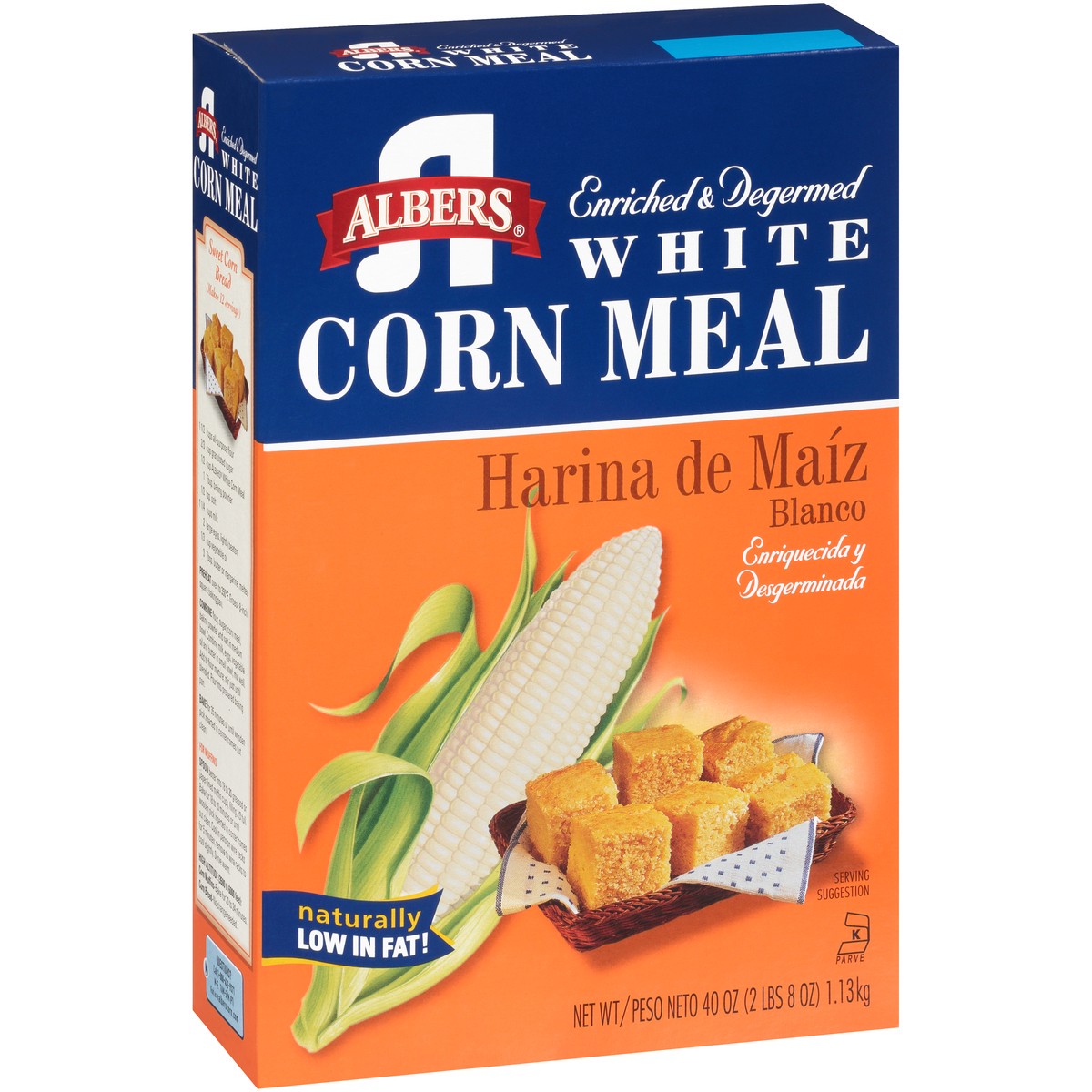 slide 6 of 13, Albers Corn Meal, 40 oz