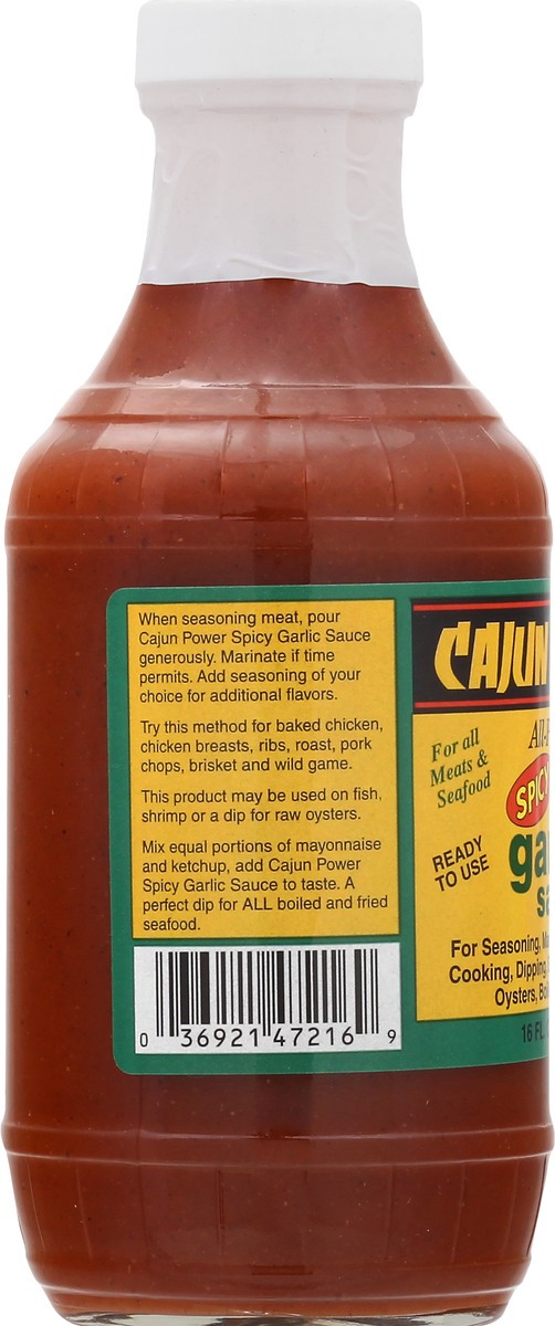 slide 7 of 12, Cajun Power All-Purpose Spicy Garlic Sauce 16 oz, 16 oz