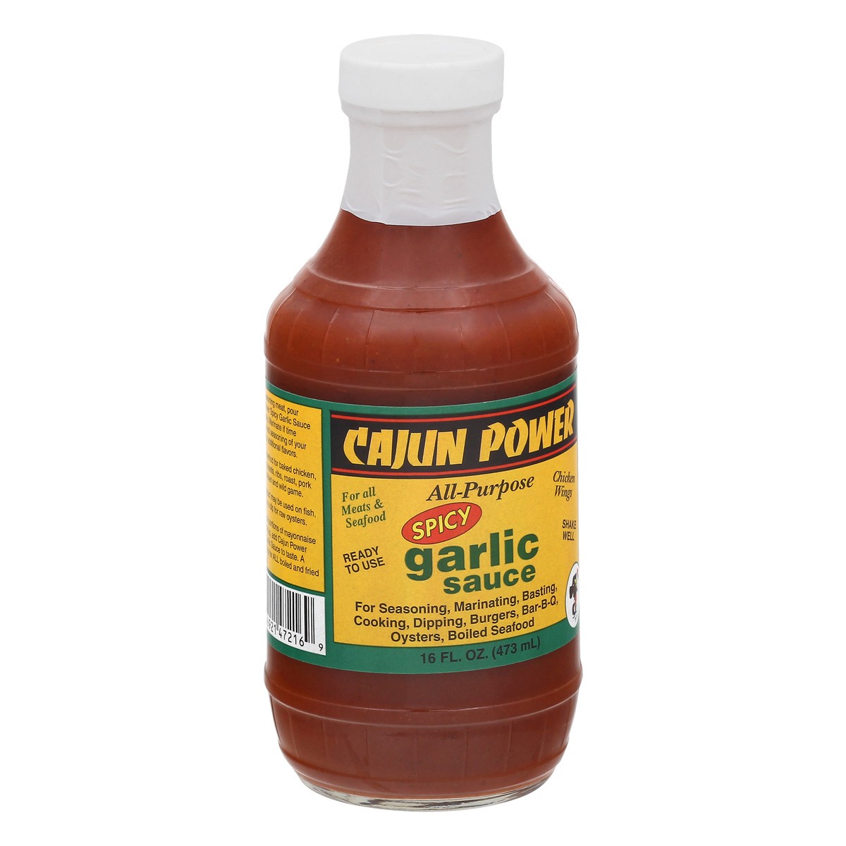 slide 10 of 12, Cajun Power All-Purpose Spicy Garlic Sauce 16 oz, 16 oz