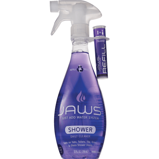 slide 1 of 1, JAWS Daily Shower Cleaner Kit, 27 fl oz