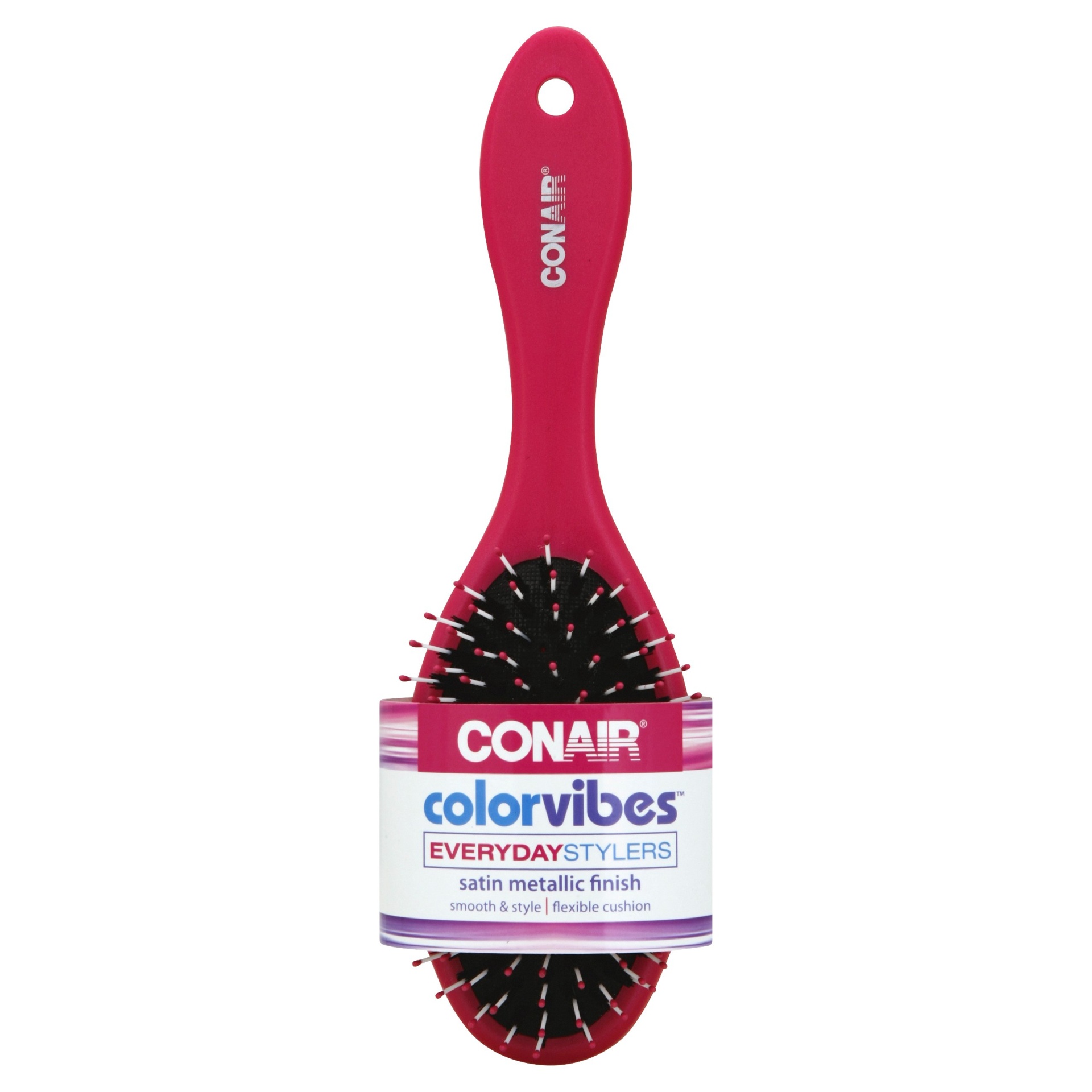 slide 1 of 2, Conair Colorvibes Everyday Porcupine Cushion Hair Brush, 1 ct