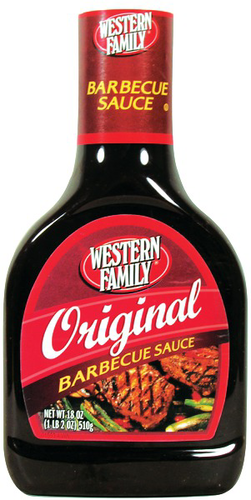 slide 1 of 1, Western Family BBQ Sauce Original, 18.25 oz