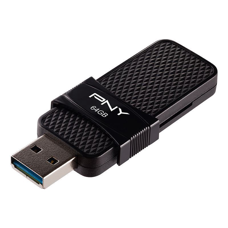 slide 5 of 9, PNY Elite Usb Type-C 3.1 Flash Drive, 64Gb, Black, P-Fd64Geltc-Ge, 1 ct