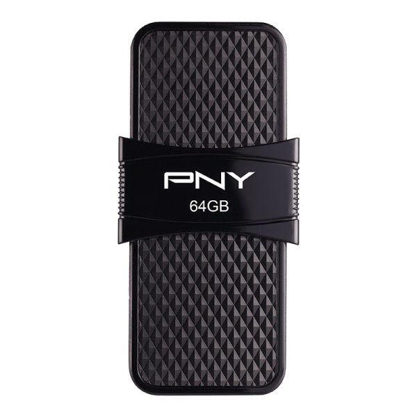 slide 1 of 9, PNY Elite Usb Type-C 3.1 Flash Drive, 64Gb, Black, P-Fd64Geltc-Ge, 1 ct