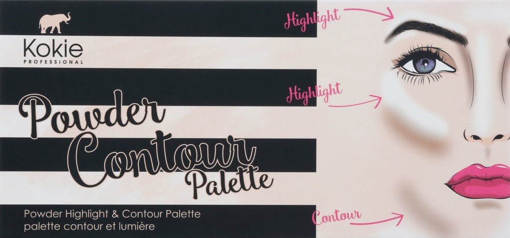 slide 2 of 2, Kokie Powder Contour Palette/Highlights, Universal, 1 ct