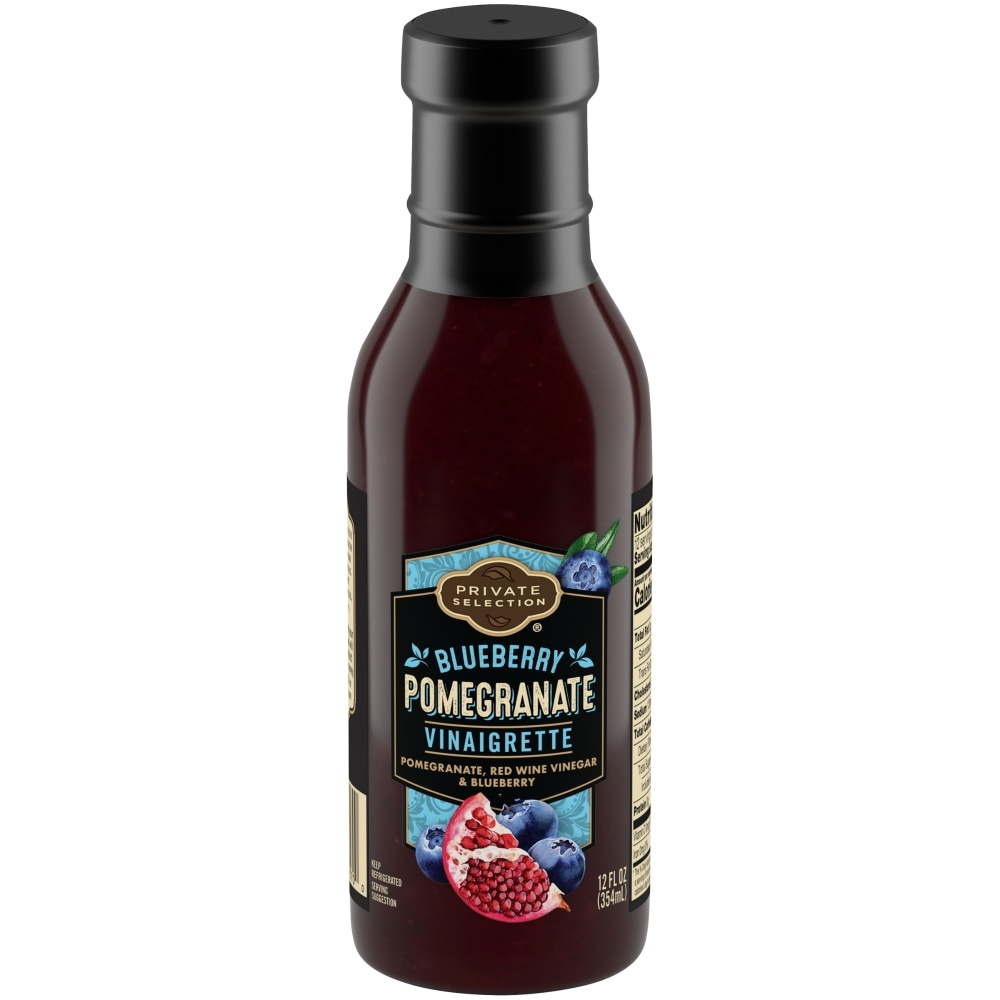 slide 1 of 1, Private Selection Blueberry Pomegranate Vinaigrette Salad Dressing, 12 fl oz