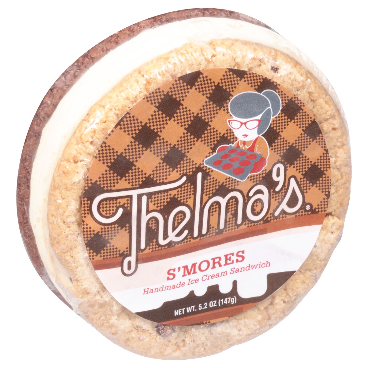 slide 8 of 9, Thelma's S'mores with Marshmallow Ice Cream Sandwich 6 Fluid Ounce, 6 fl oz